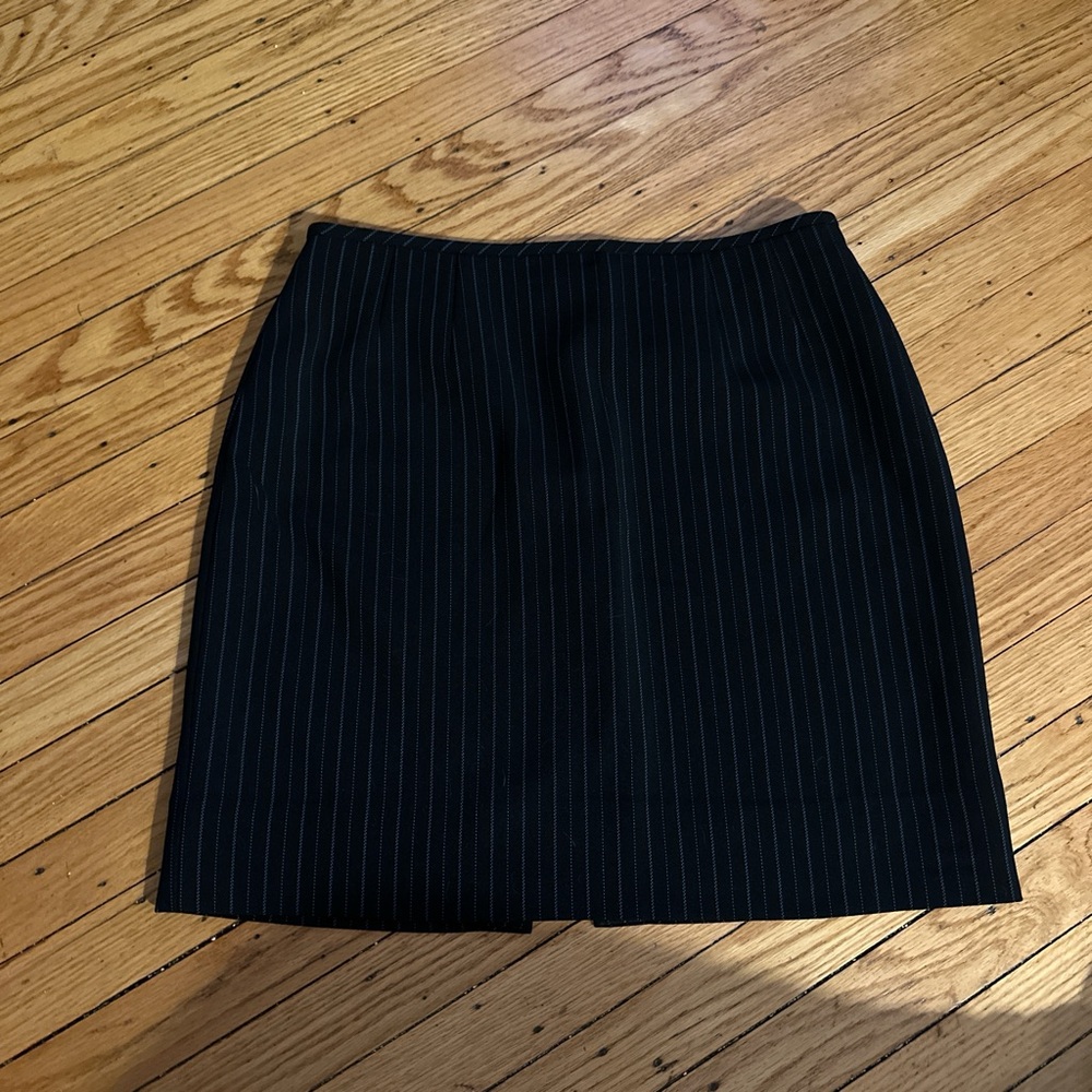 Pinstripe mini skirt